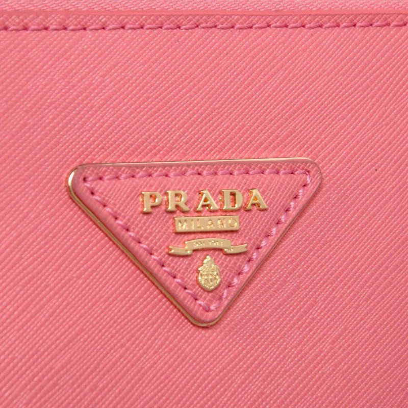 2014 Prada saffiano calfskin 33cm tote BN2274 cherry pink